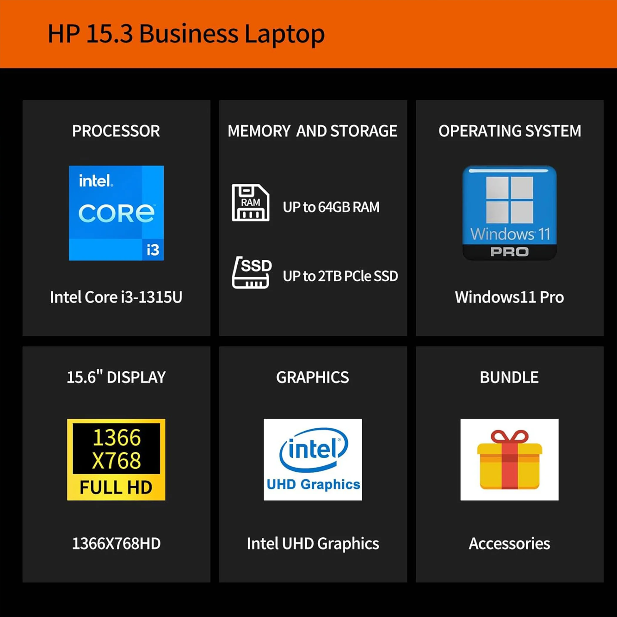 HP 15.6 Touch-Screen Laptop Intel Core i3 8GB 256GB - product image 7