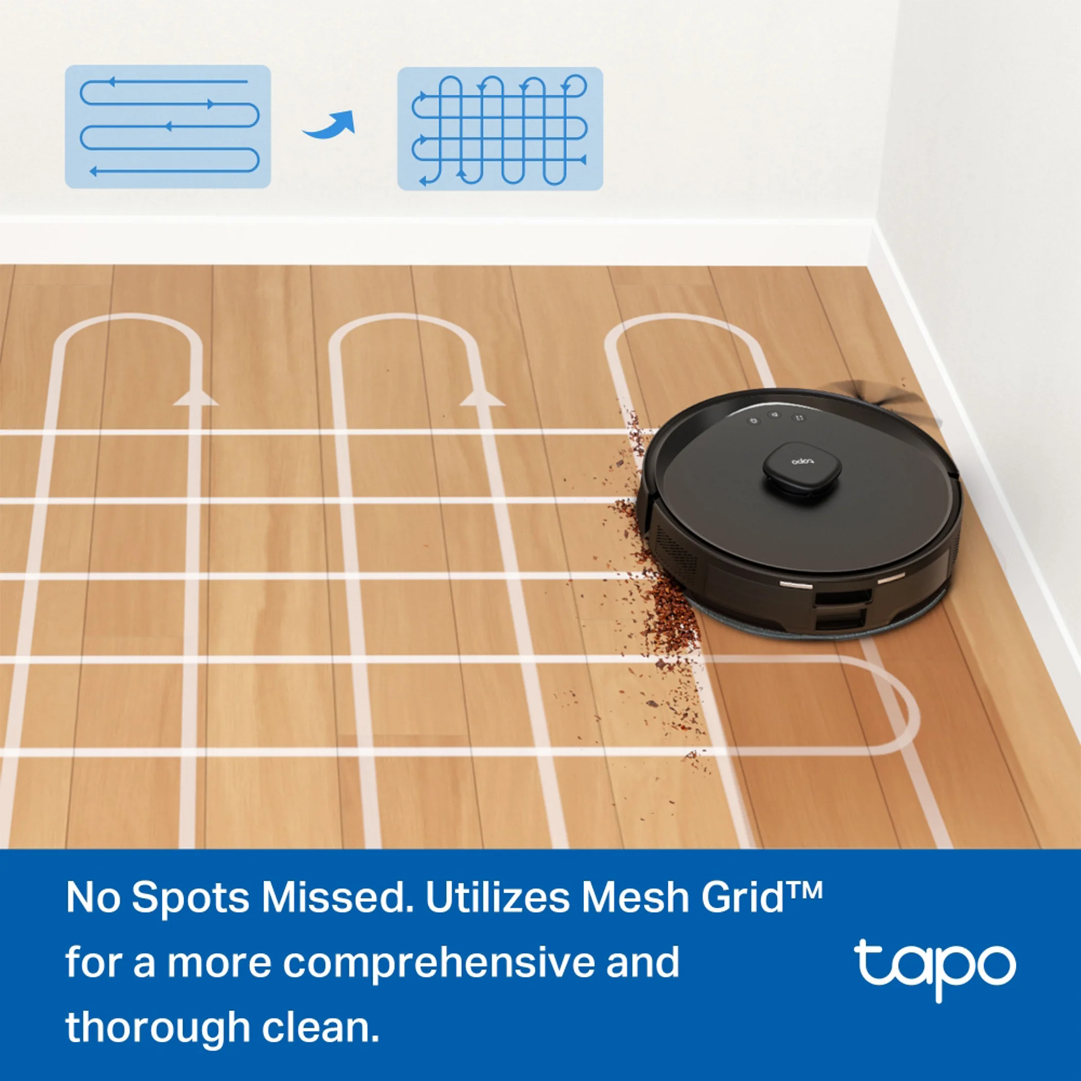Tapo RV30 MAX Plus smart vacuum top view
