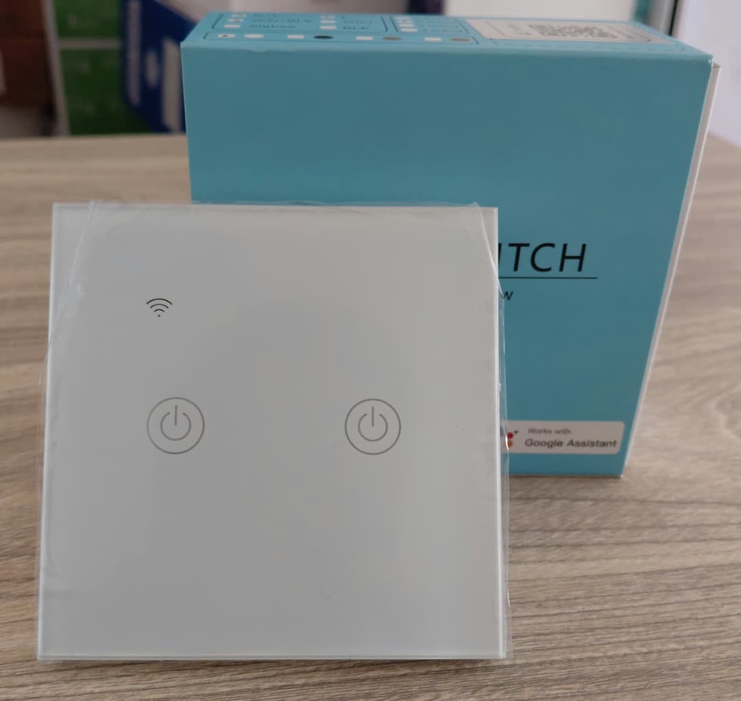 Tuya/Matter 2-Gang Smart Switch - No Neutral - White