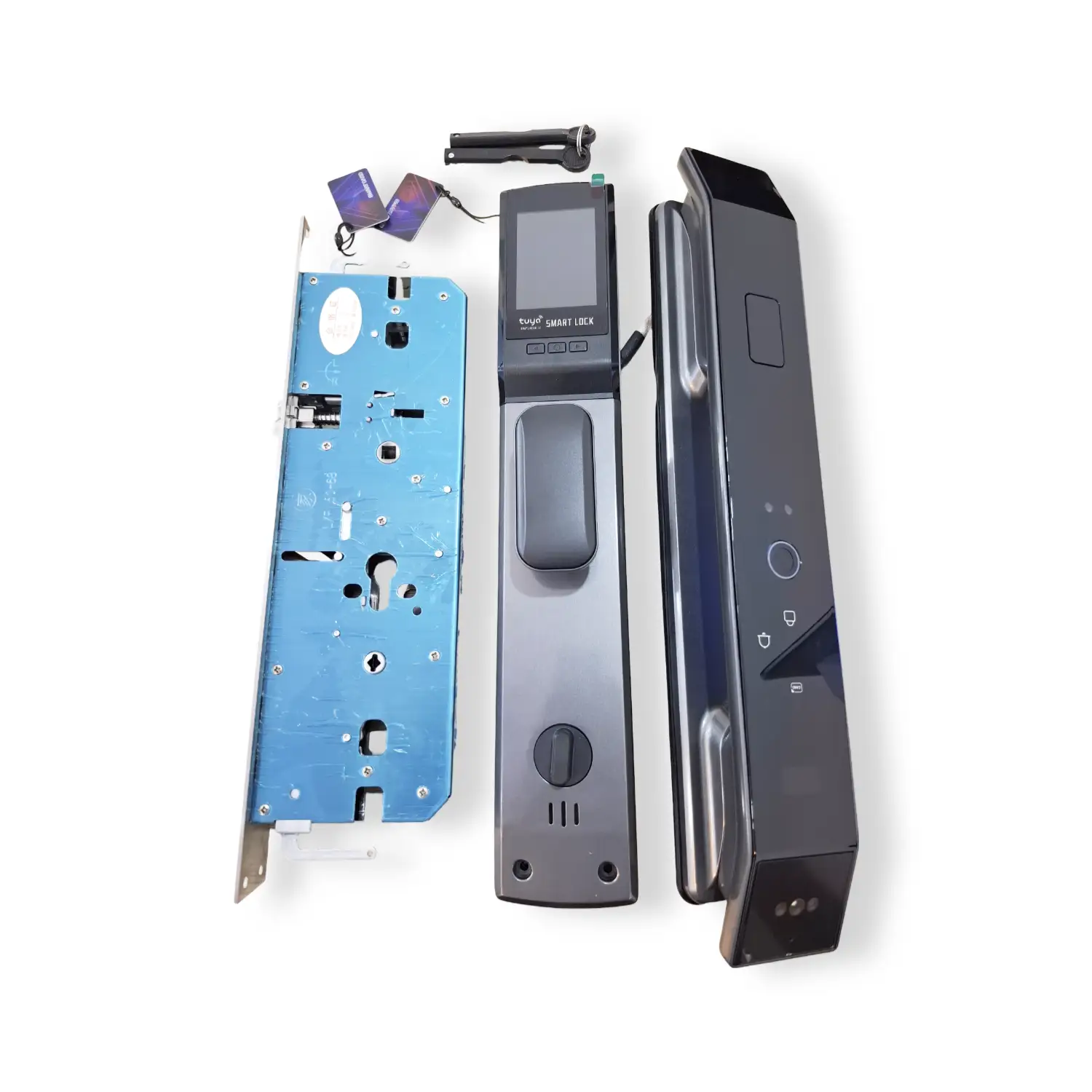 DF14 Face Recognition Smart Lock - Grey - Big Mortise