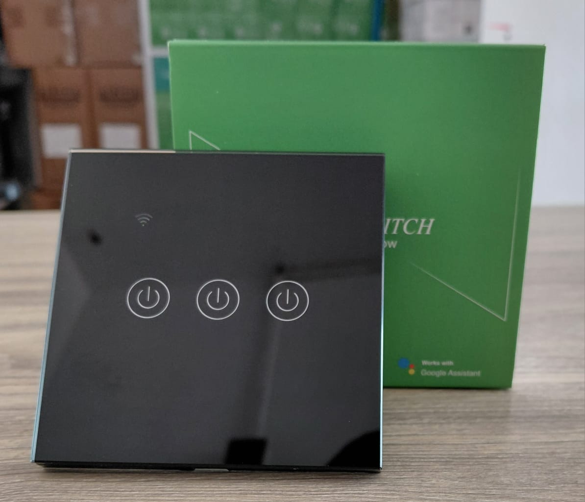 Tuya/Matter 3-Gang Smart Switch - No Neutral - Black