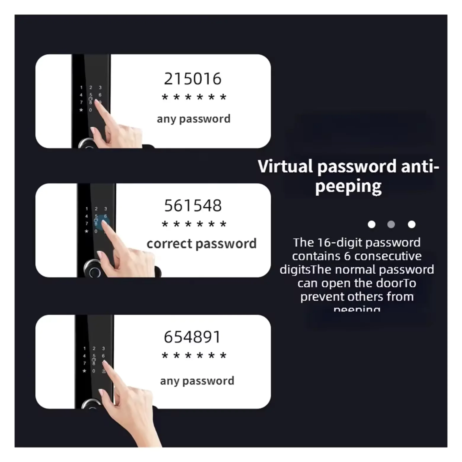 Z13 Smart Door Lock - Black