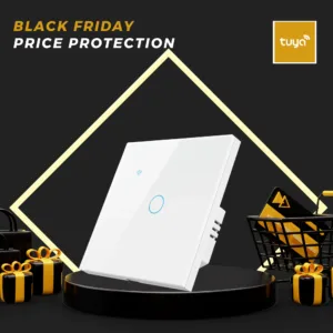 1-Gang Tuya Control Wifi Smart Switch, No Neutral