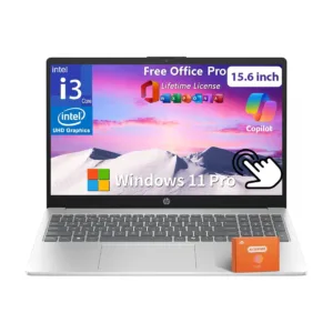 HP - 15.6 Touch-Screen Laptop - Intel Core i3 1315U 2023 - 8GB Memory - 256GB SSD - Natural Silver