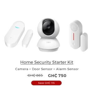 Home Security Starter Kit (Camera + Door Sensor + Alarm Sensor)
